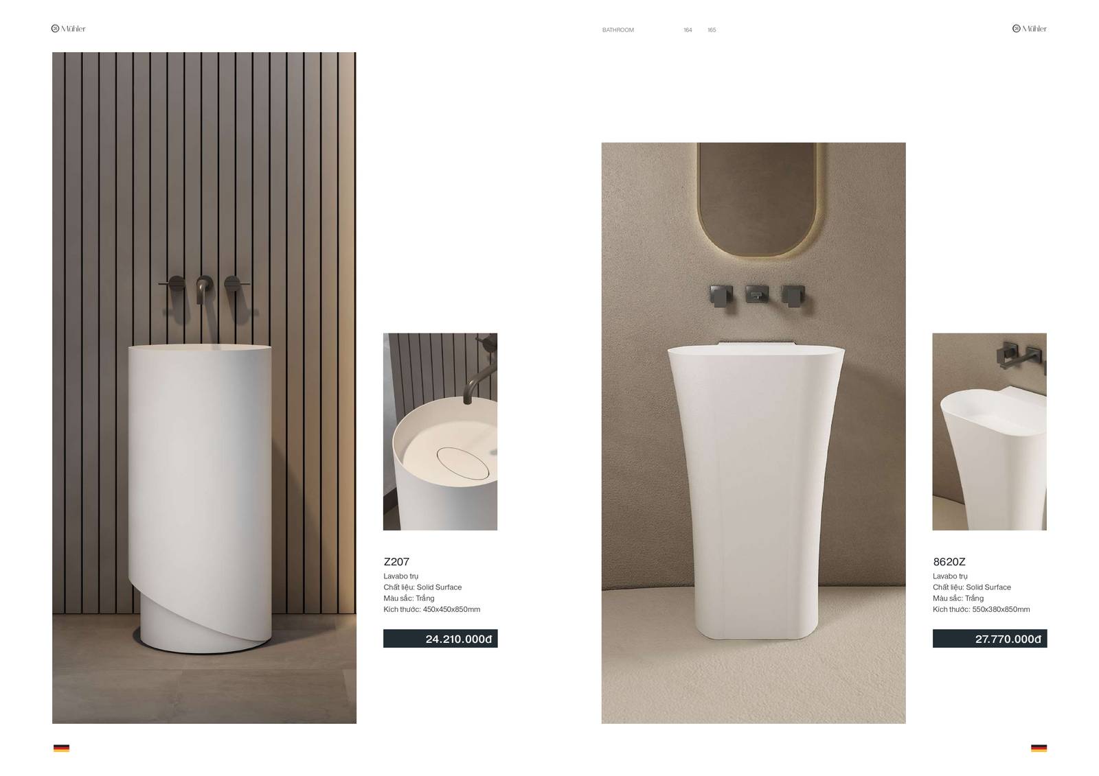 Thiết bị vệ sinh MUHLER Catalogue và Bảng giá mới nhất /Page 83